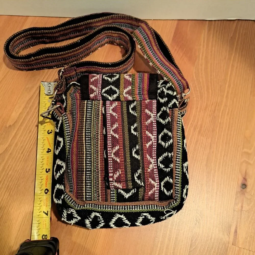 Kyber Side Bag/ Belt Bag Crossbody Hiking Sack Outerwear 2 Zip Pockets Soft 5x7” - Picture 2 of 8
